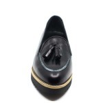 Clair de Lune Mocassin zwart leder ME803S